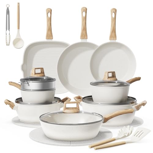 24-Piece Pots and Pans Set Non Stick...