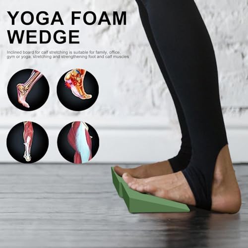 Yoga Foam Wedge - Slant Board For Yoga EVA Foam Wedge Calf Stretcher Slant Blocks Squat Wedge For Workout, Exercise, Knee Pad, Back Support, Footrest Cushion - Image 6