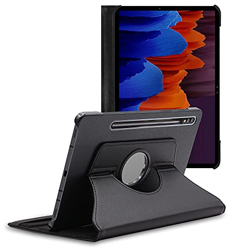 ebestStar - Funda para Samsung Galaxy Tab S7+ SM-T970, Carcasa Capa Giratoria, 360 Protectora, Cuero...