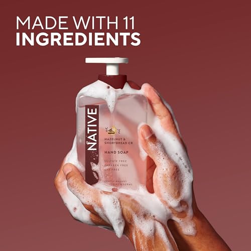 Native Liquid Hand Soap, Hazelnut & Shortbread Crust Limited Edition Scent, Non-Drying Formula for Soft, Smooth Hands, Made with Plant-Based Cleansers, Sulfate & Paraben Free, 13 oz Bottle - image 3