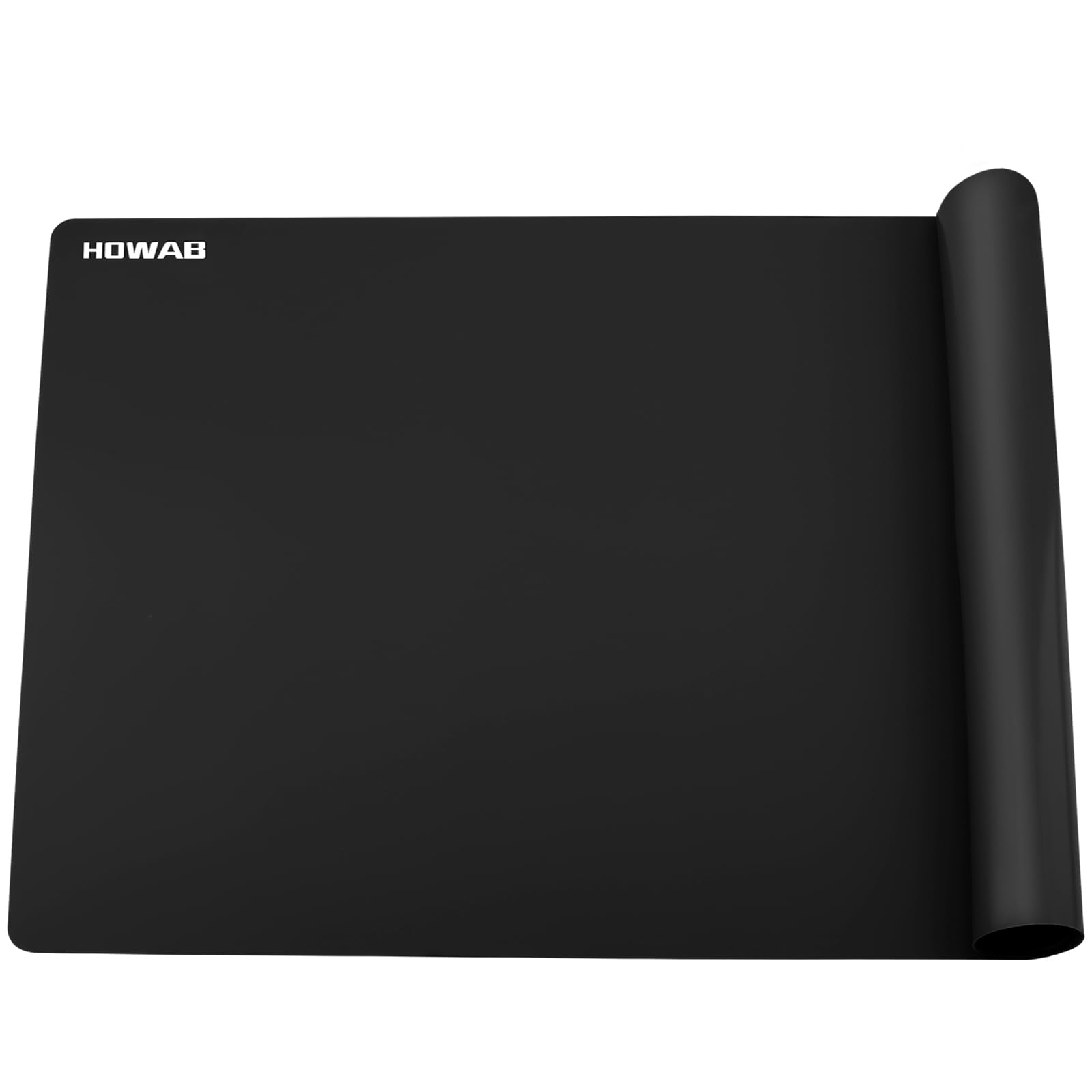 Large Silicone Mat 70x50cm, Heat Resistant Silicone Mats for Crafts (Black)