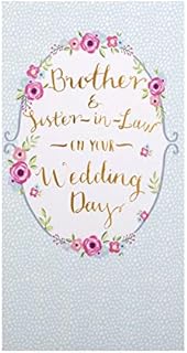 Hallmark Wedding Congratulations Card for Brother and Sister-in-Law from Large Slim Design,25478820