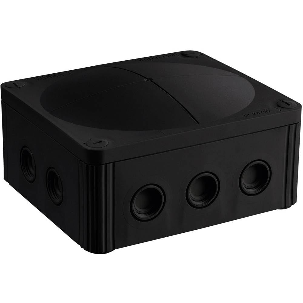 Wiska 10101463 Junction Box (L x W x H) 160 x 140 x 81 mm Black IP66/IP67 Pack of 1