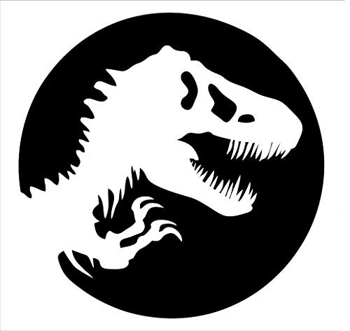 Sticker squelette dinosaure CCI2108 noir : customisez enfin votre PC et voiture