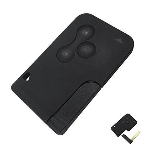 Coque Carte Clé pour Renault Clio 3 Megane 2 Scenic 2 - Plip clé intélligente télécommande 3 Boutons Lame Phonillico®