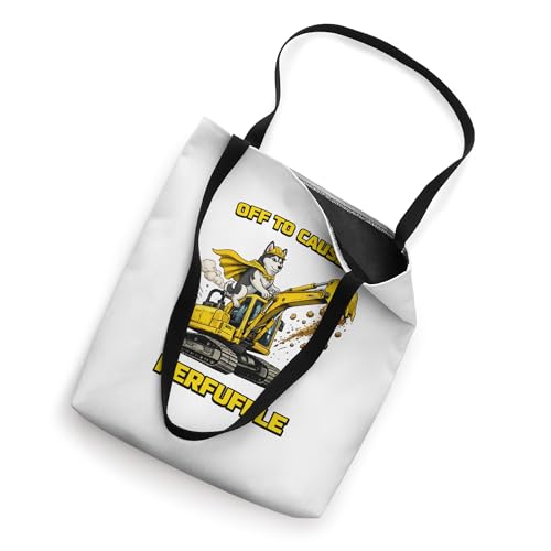 Bolsa Tote Siberian Husky Excavator Off To Cause Kerfuffle miniatura 2