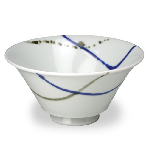 Bol Hasami bleu Nishiyama 500cc idéal pour vos ramen et udon