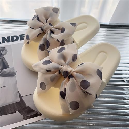 Bow shaped slippers for summer wear, fashionable, casual, non slip home slippers2