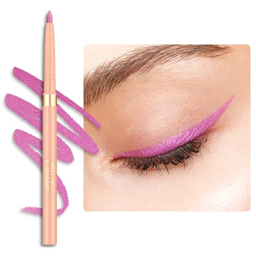 OULAC Matte Lilac Pink Eye Liner & Lip Liner 2 in 1, Waterproof, Smudge-proof Retractable Eyeliner Pencils Lasts 24H+