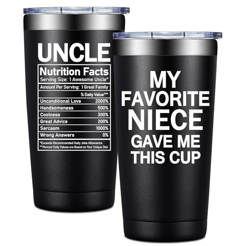 BIRGILT Best Uncle Gifts from Niece - Uncle Fathers Day Gift - My Favorite Niece Gave Me...