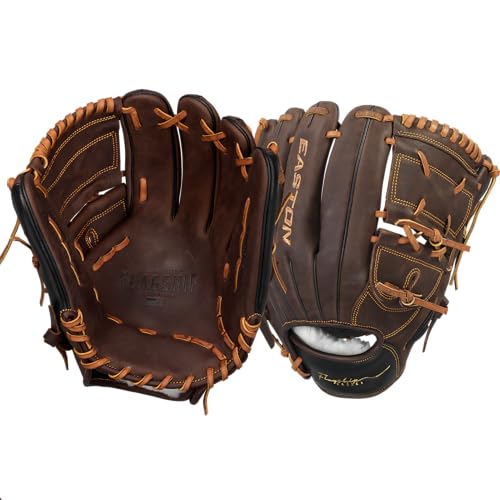 Easton | FLAGSHIP Baseball Glove | Right Hand Throw | 12' - 2-Piece Solid Web | Brown