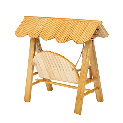 Cadeira de balanço em miniatura, escala realística de 1:12 Cadeira de balanço em miniatura para vara