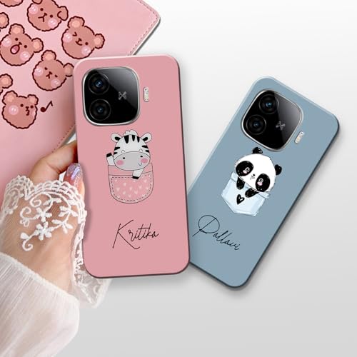 Image of COLORflow Back Cover Compatible with iQOO Neo 10R 5G | Cute Pocket Cartoons Color Customized Back Cover Compatible with iQOO Neo 10R 5G