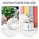 Dhohoo Katzenbrunnen Filter[10 Stück],Trinkbrunnen für Katze,Filter Katzenbrunnen,Ersatzfilter Trinkbrunnen für Katzen und Hunde, Rund,Trinkbrunnen Filter für 2-2,5 L, Weiß
