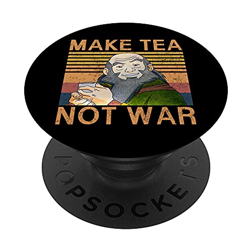 Make Tea Not War Peaceful Samurai Tea Drinker Family Match PopSockets Swappable PopGrip
