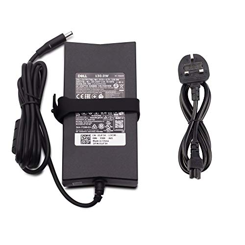 New Genuine Original AC Adapter 19.5V 6.7A 130W Compatible with Dell HA130PM160 Laptop Charger with 4.5mm x 3.0mm Pin Size Connector + 1 Year Warranty