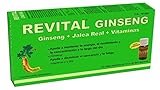 Revital Ginseng - Con Ginseng, Jalea Real y Vitaminas - 20 Viales