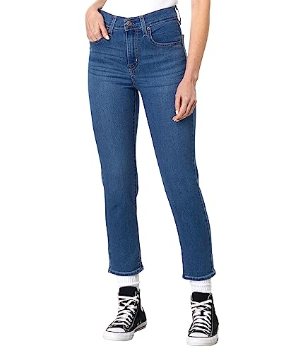 Levi's Women's 724 High Rise Straight Crop Jeans, (New) Everyone's A Winner, 27