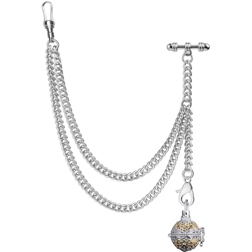 Chaîne de montre de poche Albert avec pendentif diffuseur, cadeau homme - 4