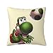 Federa per cuscino Yoshi 18 x 18 pollici moderna federa decorativa quadrata per divano letto auto soggiorno