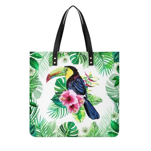 Sac à main shopper oiseau tropical - Le grand sac fourre-tout pour ne plus manquer de place