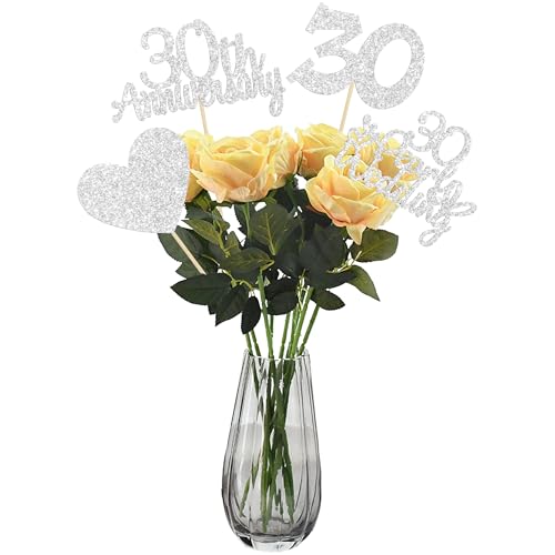 Centros de mesa de boda 30 aniversario para sorprender a los novios en su día