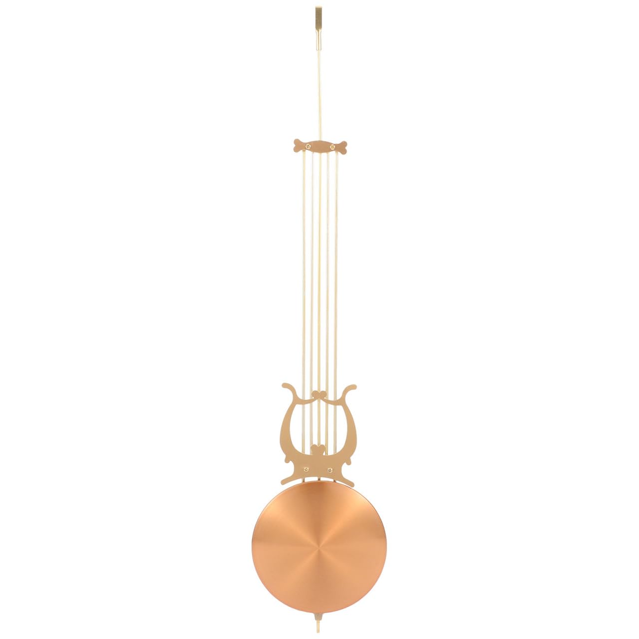 Ciieeo Pendolo di ricambio per orologio da parete, meccanismo a movimento silenzioso, kit di riparazione per orologi al quarzo fai da te, parti in metallo per macchine orologiere fai da te