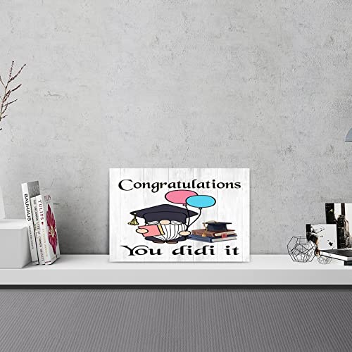 Plaque en bois Congratulations You Did It pour votre décoration de chambre - 4