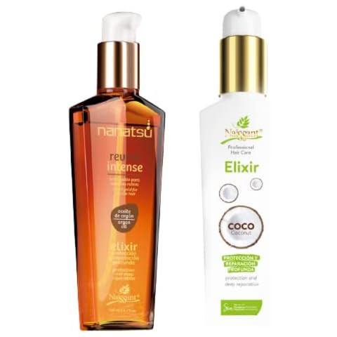 naissant Elixir Argan and Coconut Oil Hair Treatment | Frizz Control, Heat Protection, UV Protection | Nourishes, Repairs, and Softens | Increases Shine and Color Vibrancy (4 Fl Oz) Cover