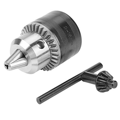 Duokon Portabrocas con Llave Portabrocas de Acero Inoxidable para Taladro Eléctrico y Tornos de 3 a 16 Mm (3-16MM [B16]) Cover