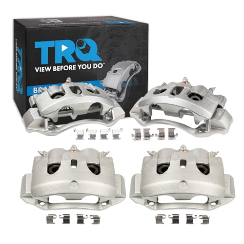 Image of TRQ Brake Caliper Set Compatible with 2012-2021 Nissan NV1500 NV2500 NV3500 2016-2023 TITAN XD