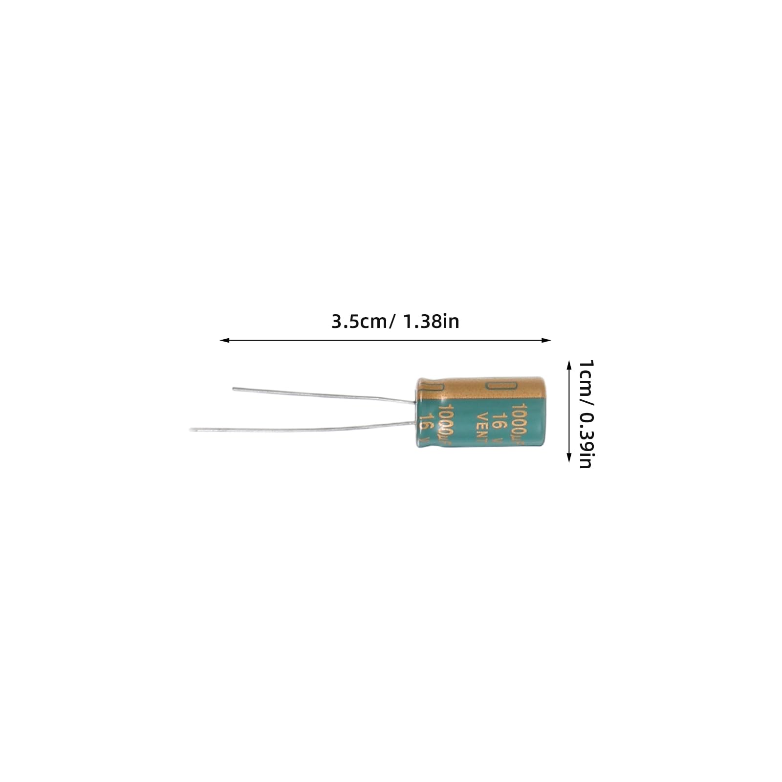 Toyvian Kit assortimento di condensatori in alluminio da 500 pezzi, condensatori elettrolitici da 0,1uF a 1000uF per monitor LCD, radio, stereo e sistemi di circuiti