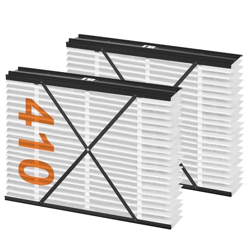 ZOLTRIXA 410 Replacement Filter Compatible with AprilAire Air Purifier Models 1410 1610 2140 2400 2410 2416 3410 4400 2400 Upgrade Kit 1413, Merv 11 Whole House Furnace Filters 16x25x4, 2-Pack