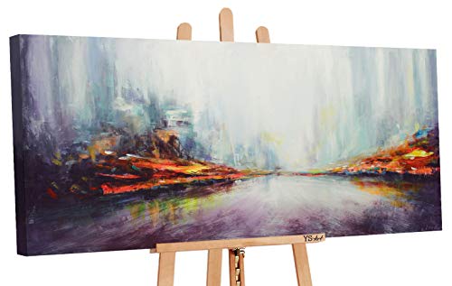 YS-Art | Cuadro Pintado a Mano Grandeza de la Ciudad | Cuadro...