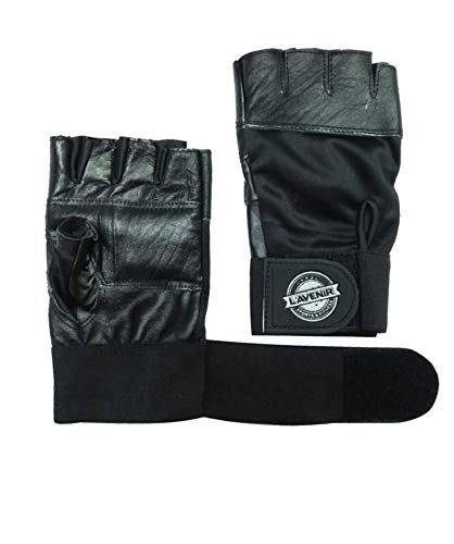 L'AVENIR Fitness Leather Gym Gloves - Blue-picture-16