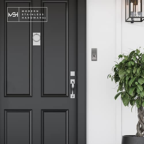 R- Series Stainless Steel Designer Doorbells By Modern Stainless Hardware (Minimalist) #TOP6