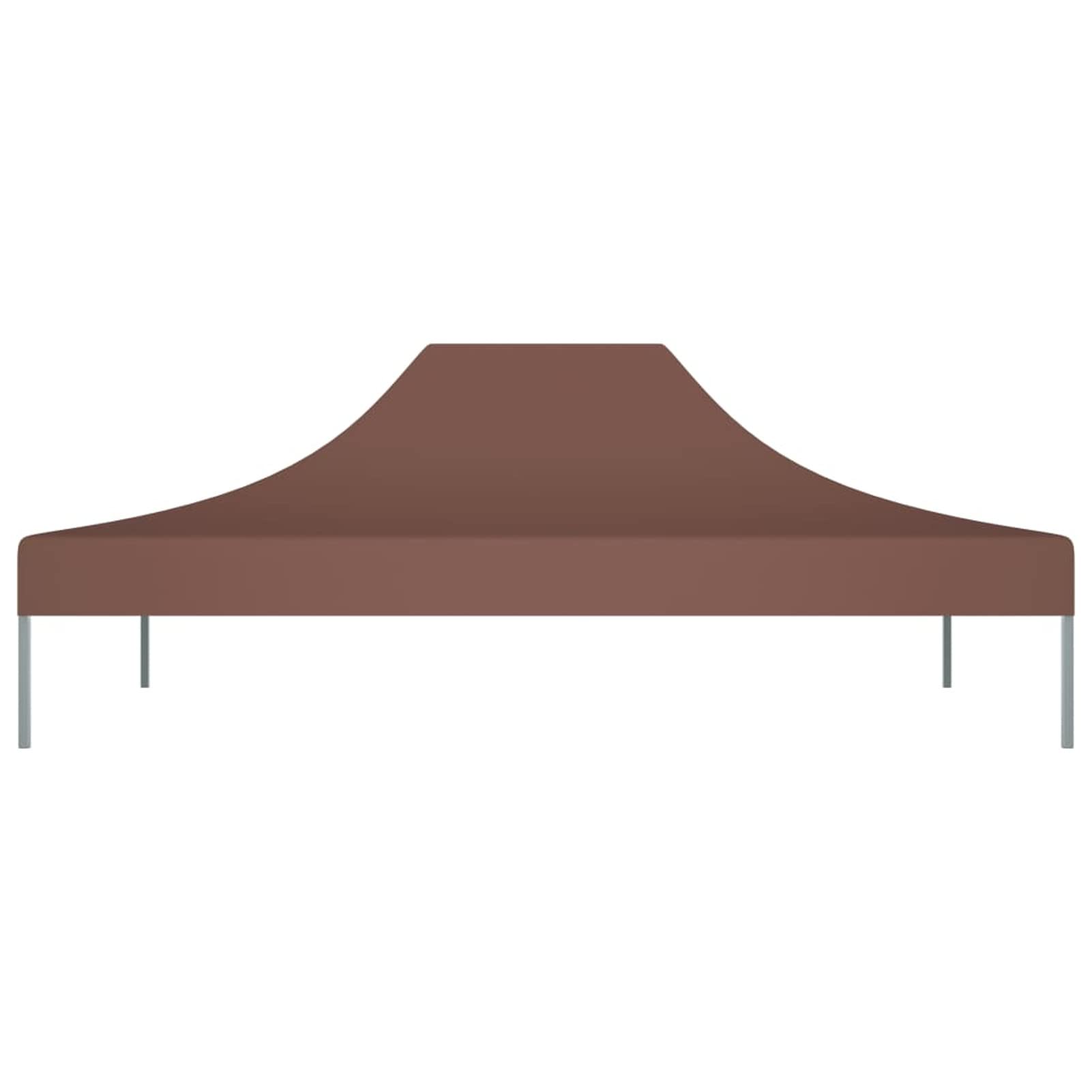 Tienda de campaña para fiestas, techo de 4 x 3 m, marrón, 270 g/m², resistente al agua, toldo para jardín, fiesta, camping, evento, tienda de campaña de boda