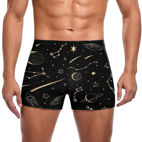 Short de bain homme imprimé fusée avec finitions haut de gamme
