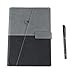 A5 Notebook Kit, Looseleaf Notebook Personalized Pen Hanging Clear Grain Dowling Paper PU Color Changing Leather for Work