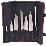 ✅ Trousse de couteaux professionnel de Chef de Cuisine avec 7 Poches.