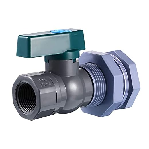 3/4 inch Rain Barrel Valve with Bulkhead Fitting Adapter PVC Spigot Kit Rain Barrel Faucet Kit for Aquariums, Water Tanks, Tubs, Pools