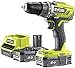 RYOBI - Taladro-atornillador sin cable 18V ONE+™ - 50 Nm - 500-1800 tr/min - porta brocas 13 mm - 2 baterías Lítio+ 2,0 Ah - cargador rápido 2,0 A - Entregado en bolsa de transporte - R18DD3-220S
