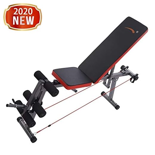 Weight Bench - Adjustable Strength Training Olympic Weight Benches with Leg Extension and Leg curl - Home/Gym Foldable Incline/Decline Utility Sit up Bench for Full Body Workout, Weight Lifting