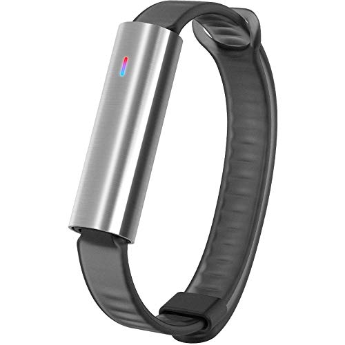 Misfit Wearables Ray Leather Pulsera para Seguimiento de Actividad, Acero Inoxidable