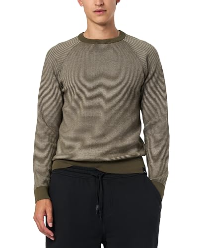 Buffalo David Bitton Men's Lightweight Raglan Long Sleeve Crew Neck Sweater