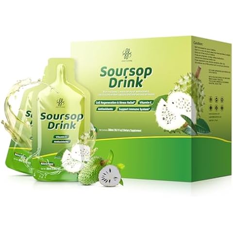iMATCHME Soursop Graviola Fruit Drink with Vitamin C for Cell & Immune Support, Antioxidants and Digestive Health, Soursop Bitters Liquid, Natural Flavor, 10 oz (10 Packs) Cover