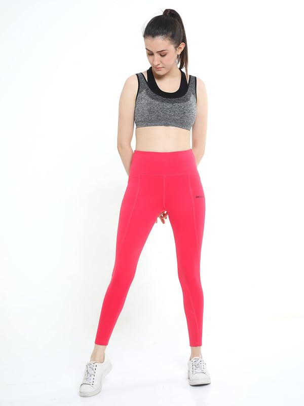 Image of High-Waist Workout Tights for Women - Breathable, Stretchable Activewear Leggings with UV Protection Stylish Sweat-Wicking Gymwear Perfect for Gym, Pilates, Yoga, and Fitness Enthusiasts