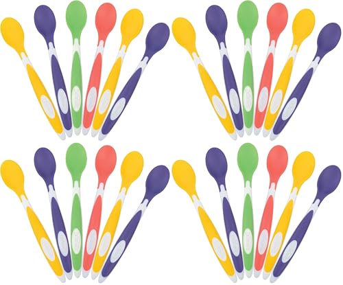 Dr. Brown's Soft-Tip Toddler Feeding Spoons, 24 Pack, Multi