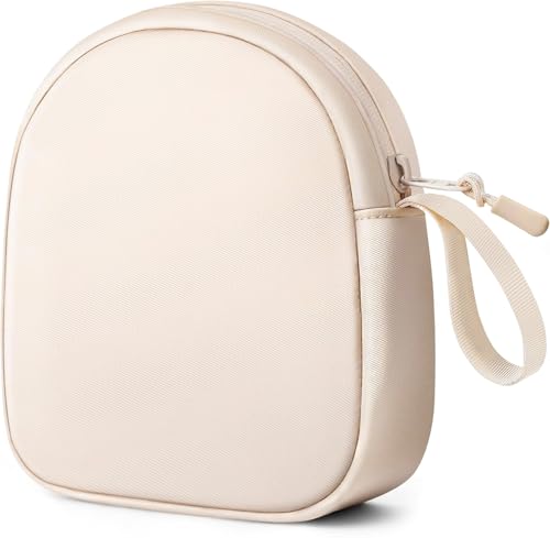 Image of Inesore Soft Headphone Case Headset Carrying Storage Bag Pouch, Beige | Compatible with JBL Tune & Live /Sony WH-CH520 510 720 / Sony MDR-ZX /Bose QuietComfort /JLab /BERIBES /TOZO /KVIDIO /SoundCore
