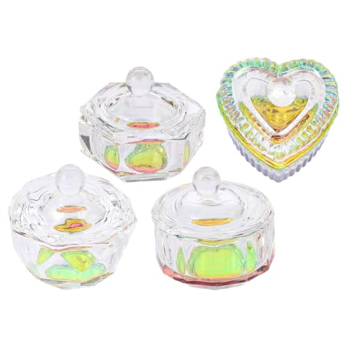 Set de 4 Copas de Cristal para Líquido de Uñas miniatura 1